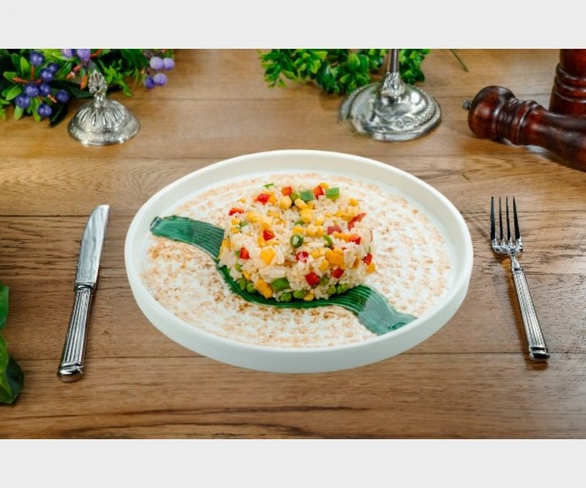 Рис отварной с овощами
