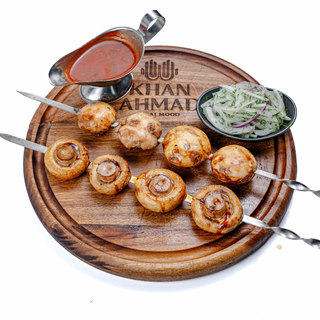 Шампиньоны на мангале